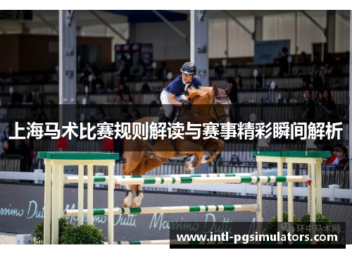 上海马术比赛规则解读与赛事精彩瞬间解析