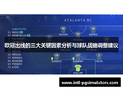 欧冠出线的三大关键因素分析与球队战略调整建议